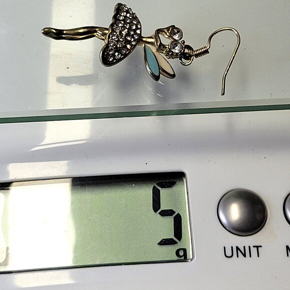 Kids Angel Mini Light Earrings Crystal Angel with Wings Earrings - Picture 6 of 6